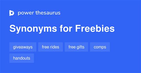 another word for freebie.